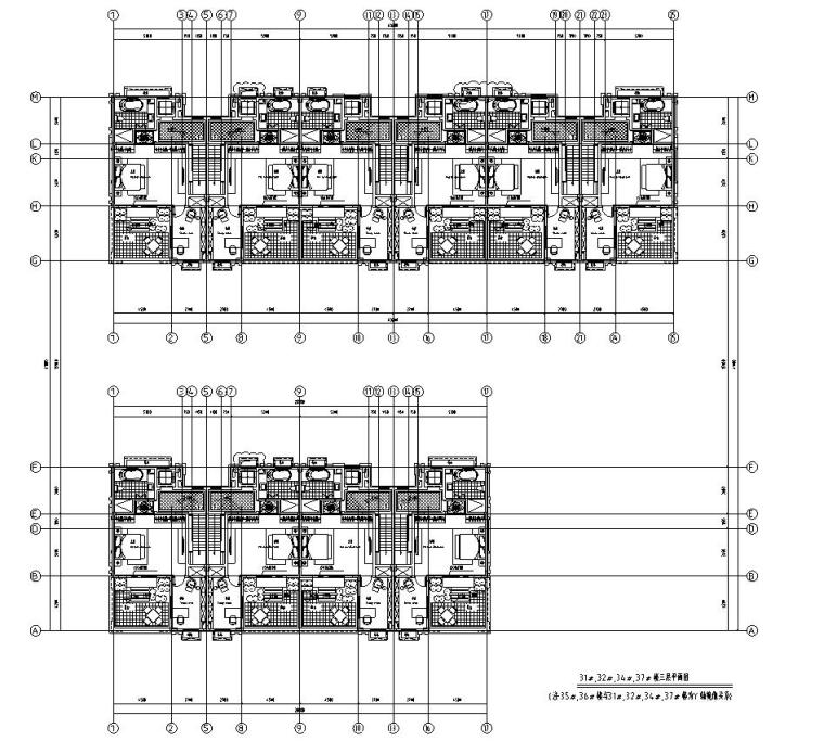 联排建筑住宅楼设计图