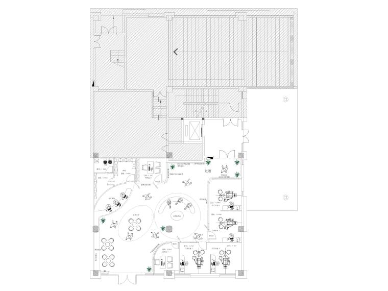 1400㎡二層現(xiàn)代牙科診所室內(nèi)裝修設(shè)計方案圖