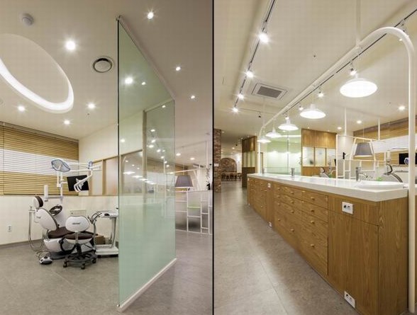 1400㎡二层现代牙科诊所室内装修设计方案图