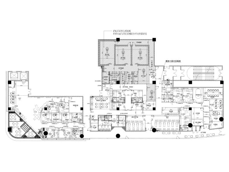 ​[上海]1400㎡光泽私立医院装修设计施工图 