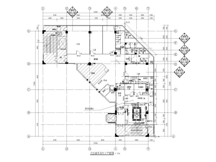 医院病房楼改造施工图CAD