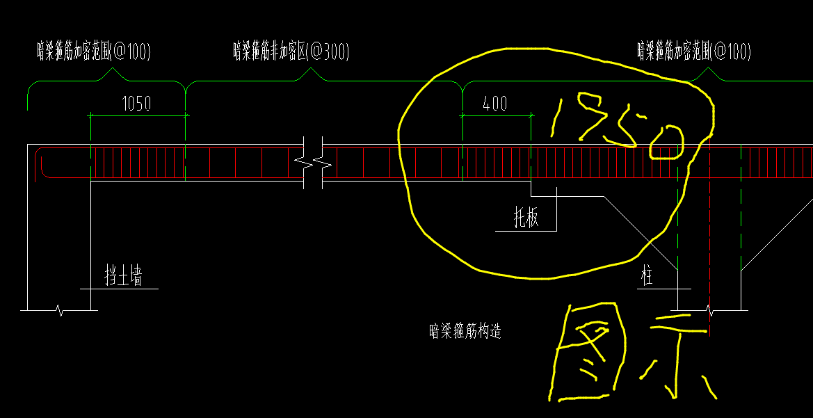 人防车库项目暗梁箍筋加密问题