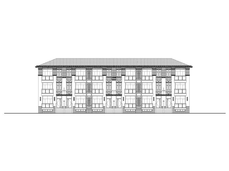 地上3層框剪結(jié)構(gòu)聯(lián)排別墅建筑施工圖