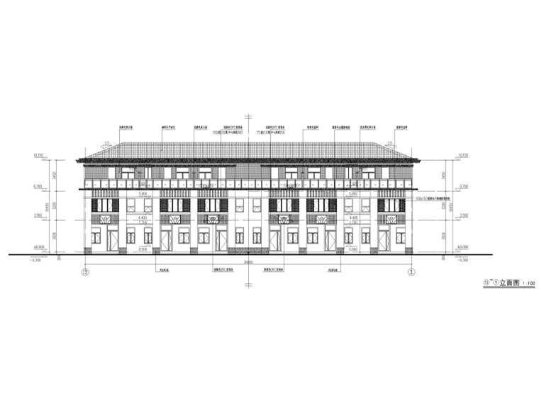 地上3層框剪結(jié)構(gòu)聯(lián)排別墅建筑施工圖