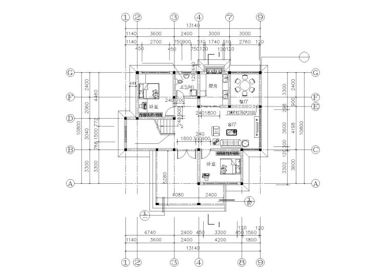 两层农村自建房建筑施工图