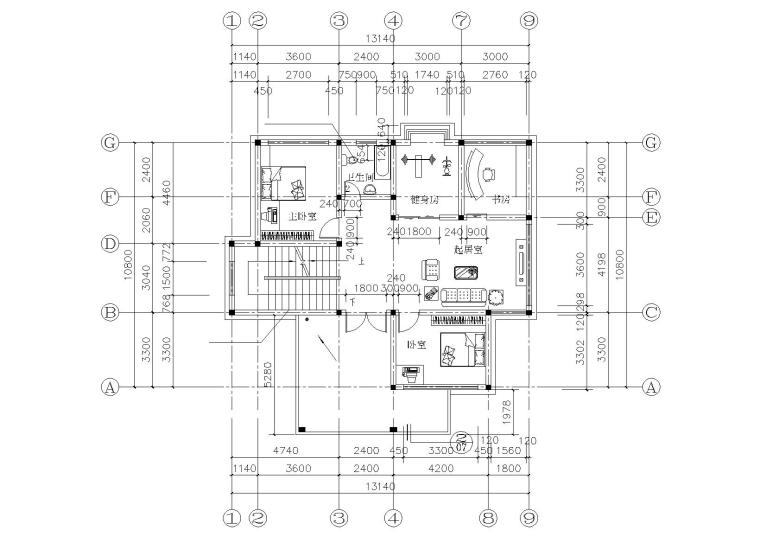 两层农村自建房建筑施工图