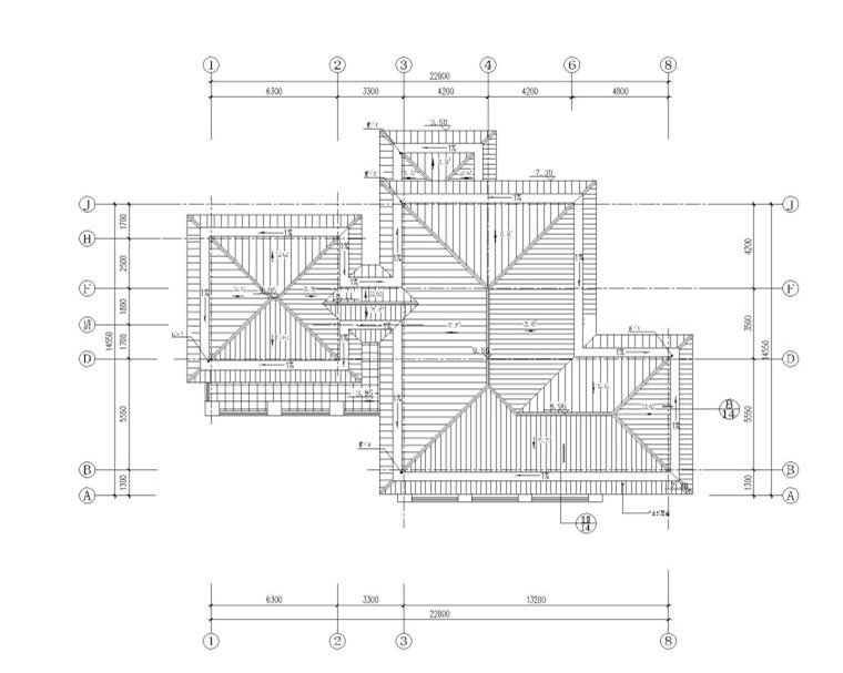 獨(dú)棟別墅建筑施工圖