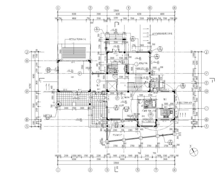 獨(dú)棟別墅建筑施工圖