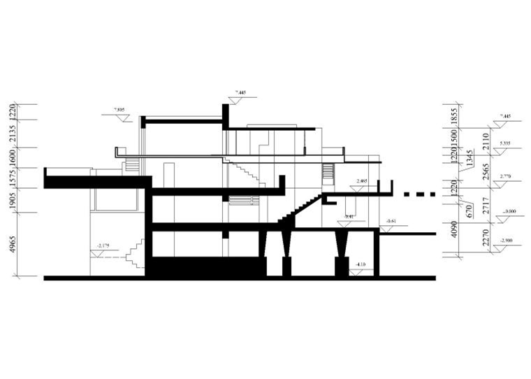 流水別墅建筑施工圖