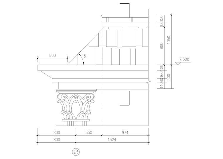 現(xiàn)代風(fēng)格3層獨(dú)棟別墅建筑施工圖