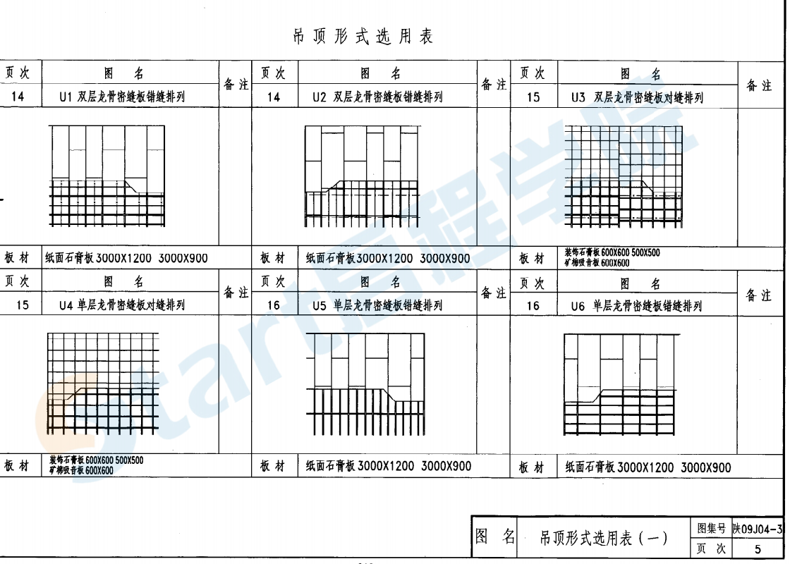 陕09J04-3内装修(吊顶)