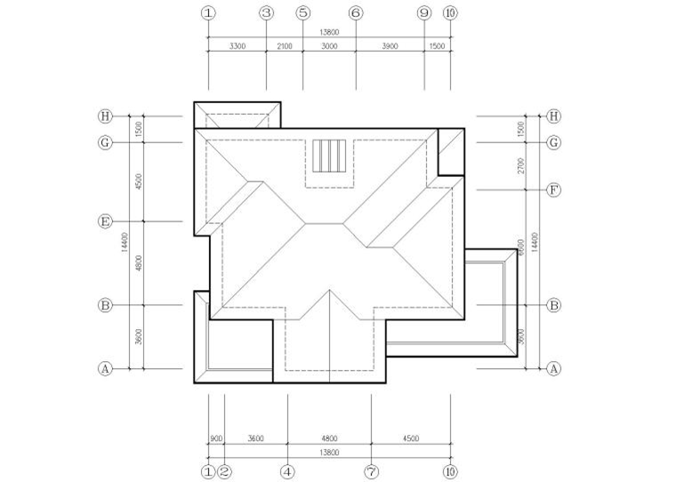 現(xiàn)代二層獨(dú)棟別墅建筑施工圖