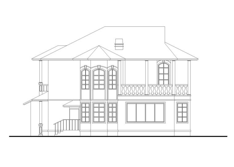 現(xiàn)代風(fēng)格獨(dú)棟別墅建筑施工圖