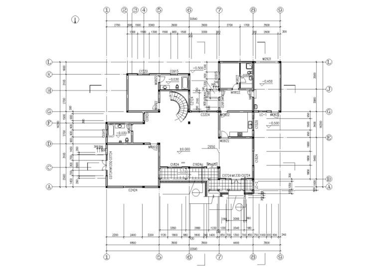 蘇式江南二層別墅建筑施工圖