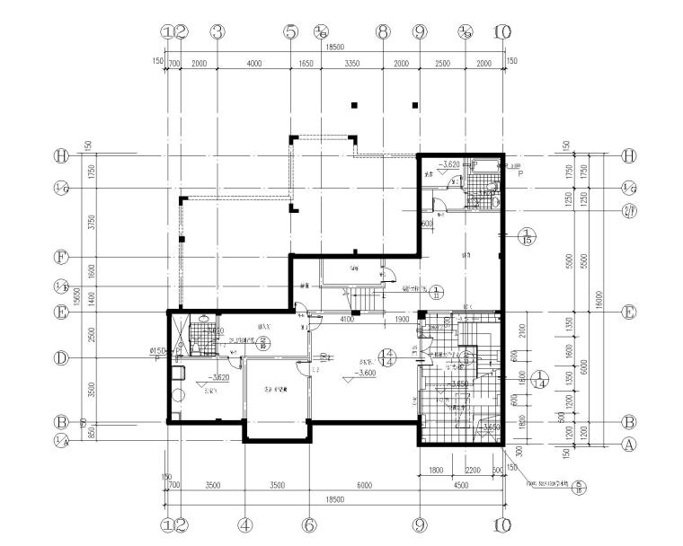 多層別墅建筑施工圖