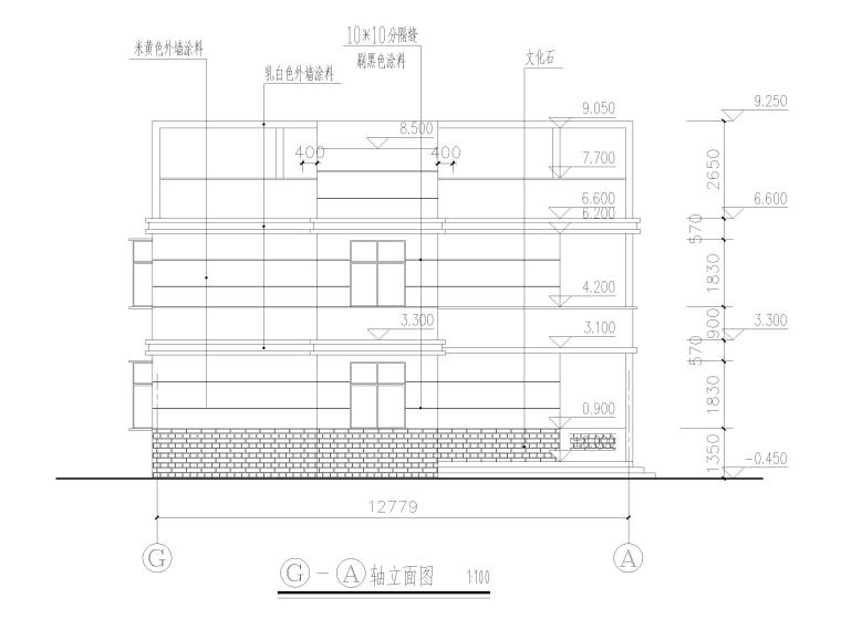 二层现代农村自建房设计建筑施工图