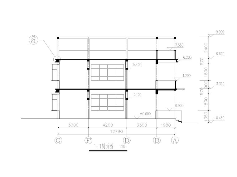 二层现代农村自建房设计建筑施工图