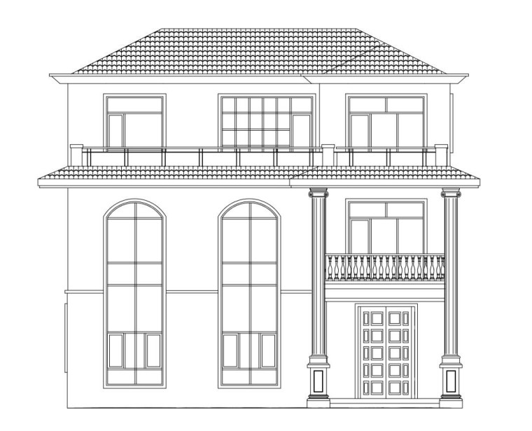 30套二層別墅建筑施工圖（CAD）