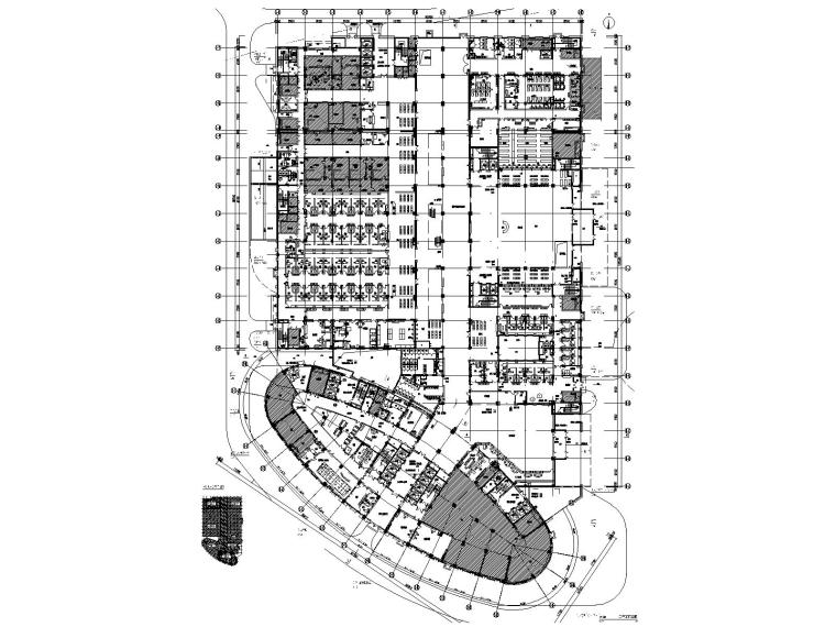 天津醫(yī)院室內(nèi)裝修全套CAD施工圖+機電