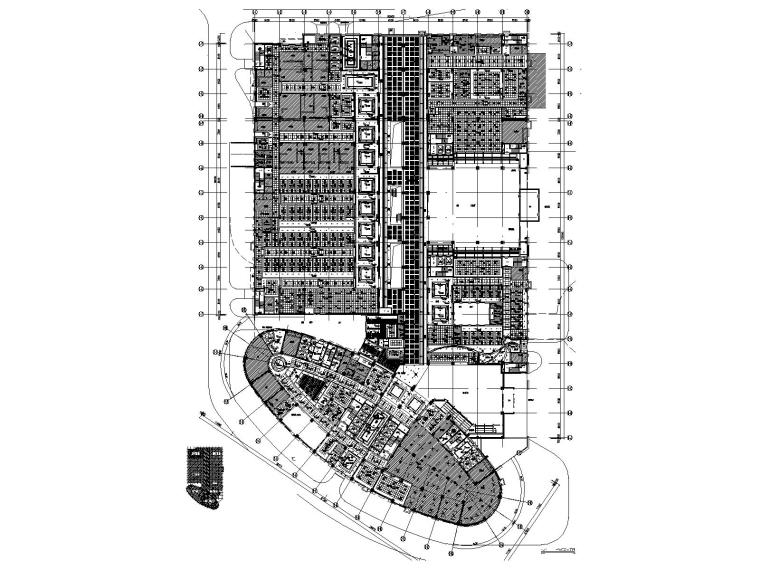 天津醫(yī)院室內(nèi)裝修全套CAD施工圖+機電