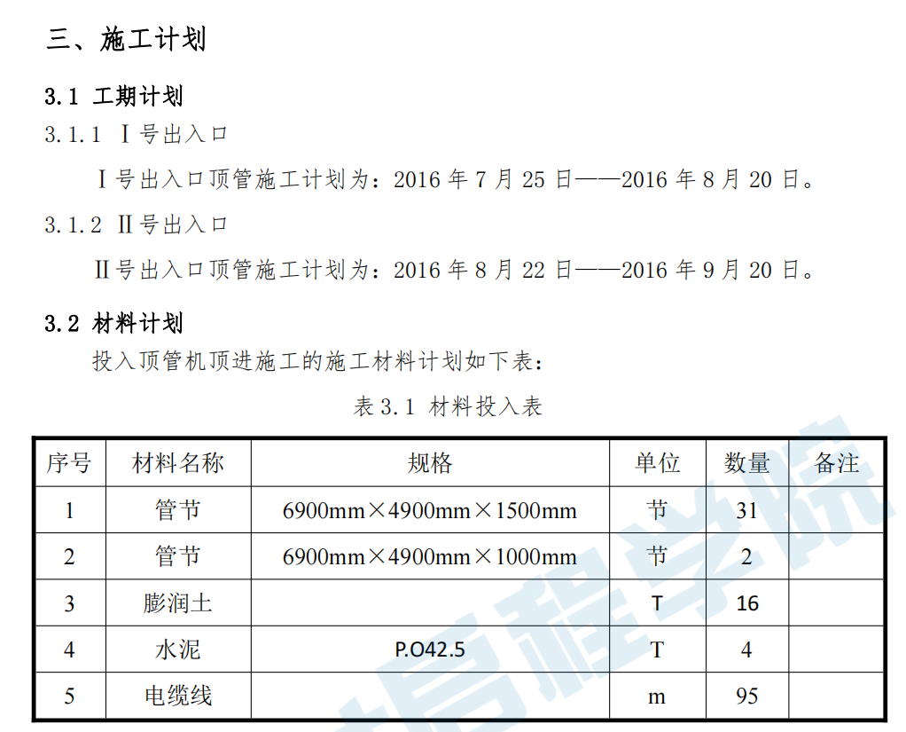 矩形顶管施工方案