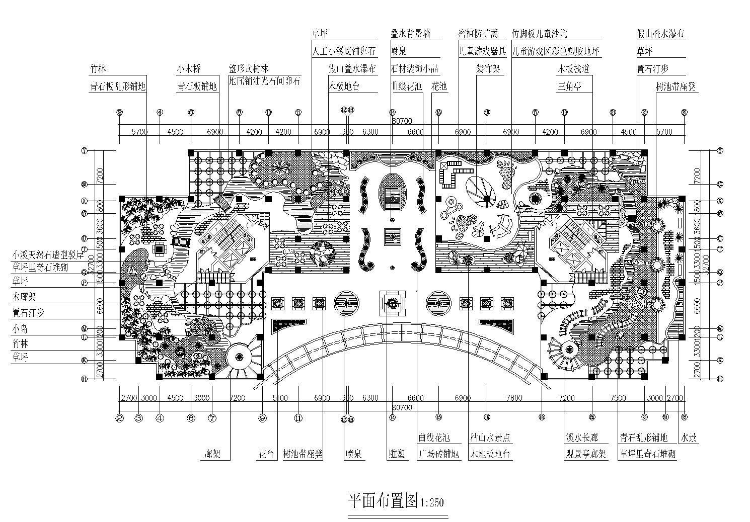 3张屋顶花园景观设计CAD平面图