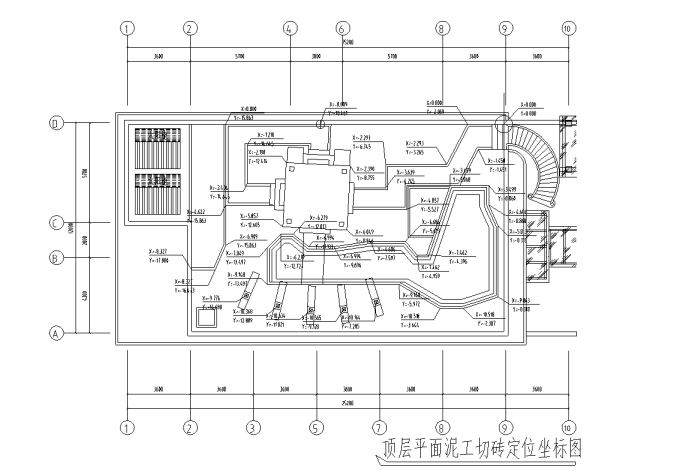 江邊別墅屋頂花園景觀工程施工圖全套