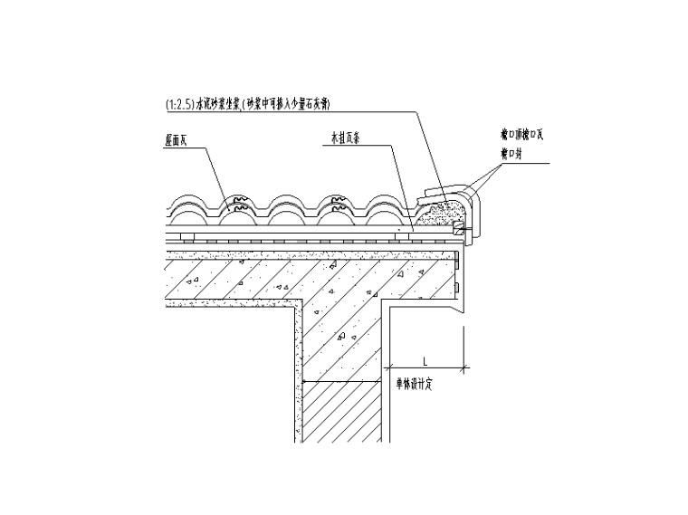 瓦屋面标准节点图