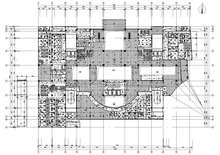 上海七层某大型综合医院​室内施工图+实景