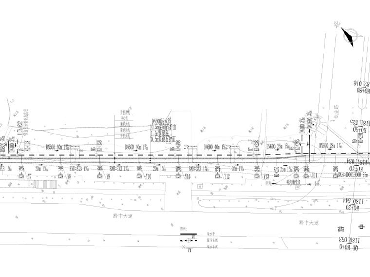 某道路雨污水管网排水施工图