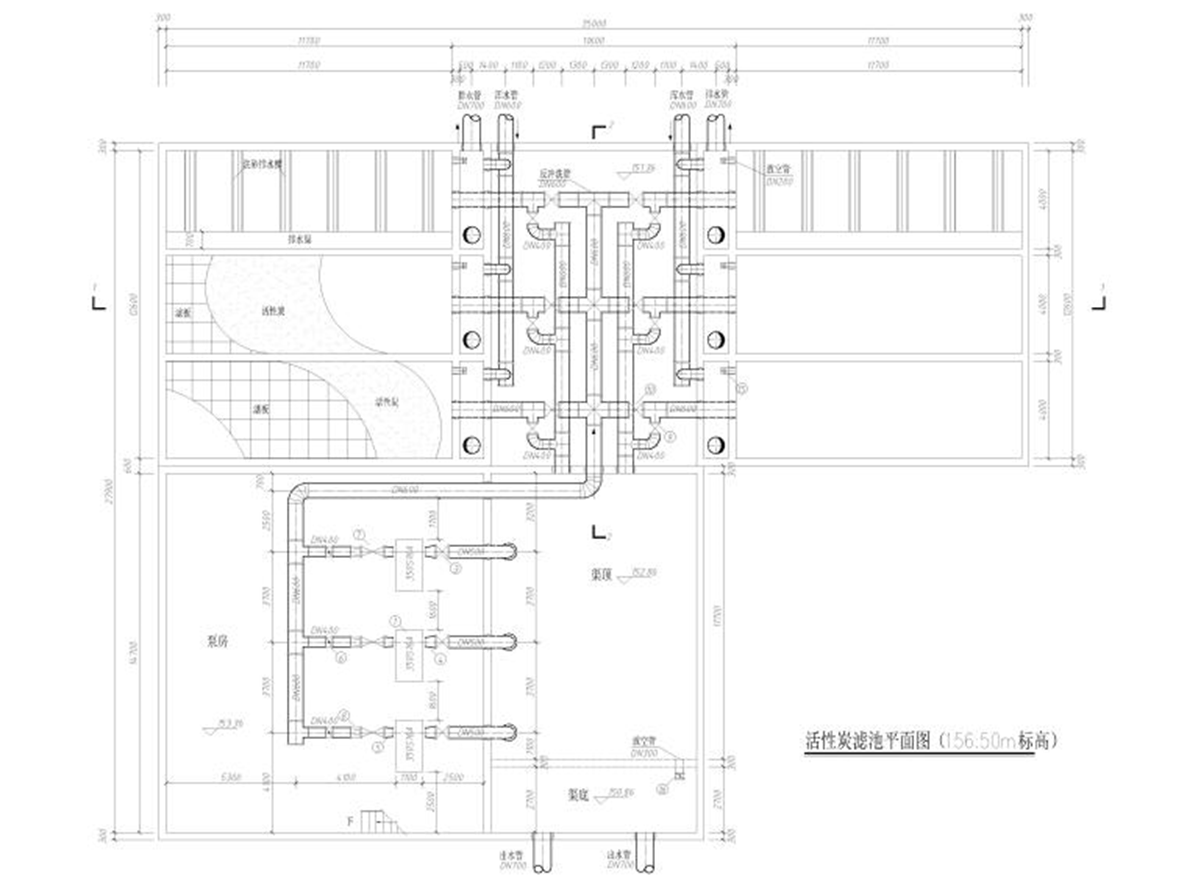 5萬噸凈水廠給排水工藝全套圖紙