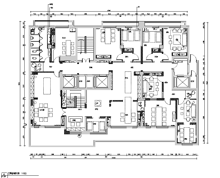 [新疆]東方禪意品茗茶室空間設計施工圖（附效果圖）