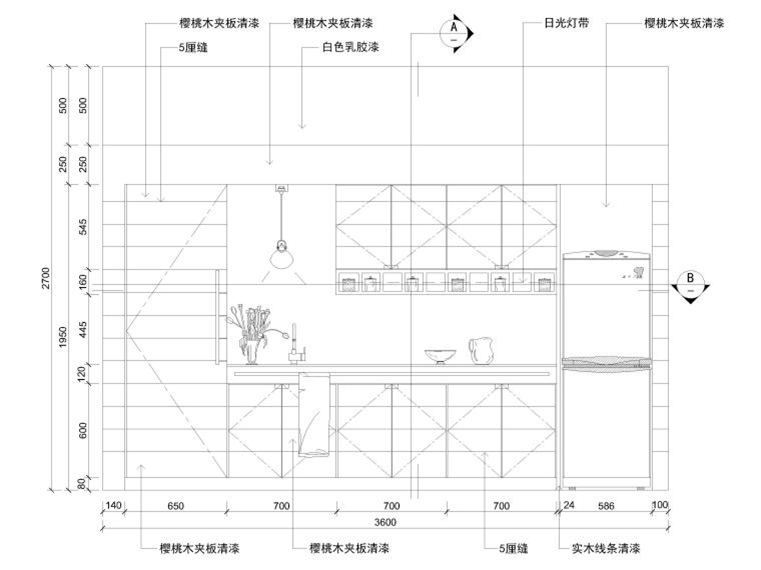 5套茶水臺(tái)立面剖面節(jié)點(diǎn)大樣詳圖