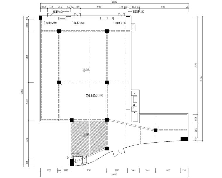 [厦门]新中式餐厅室内设计施工图CAD+效果图