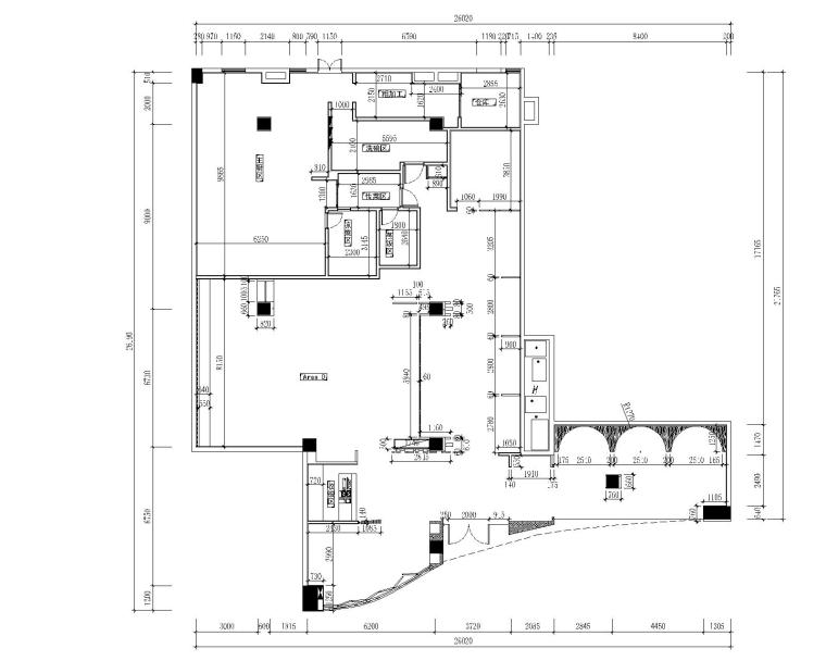 [厦门]新中式餐厅室内设计施工图CAD+效果图