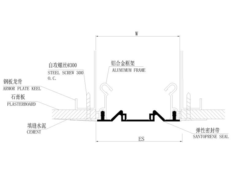 地坪,天花,內(nèi)墻,外墻,屋頂變形縫節(jié)點(diǎn)詳圖