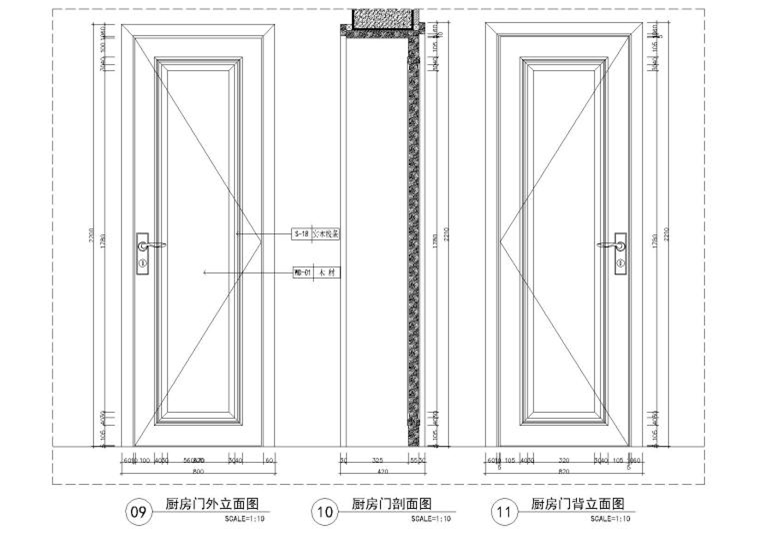 裝飾門大樣節(jié)點(diǎn)及詳圖合集+飾線表