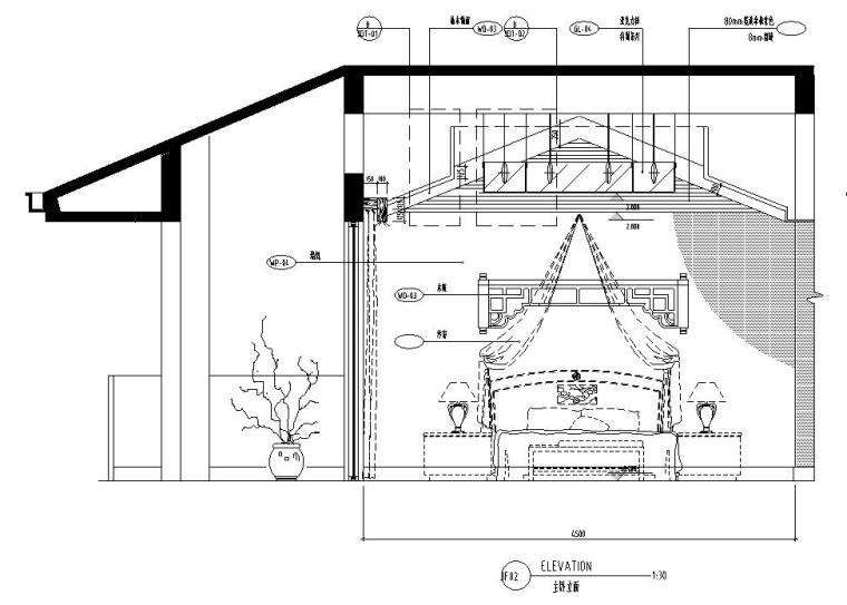 住宅主臥裝修節(jié)點(diǎn)詳圖設(shè)計(jì)
