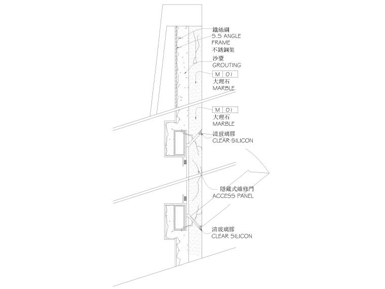 卫生间台盆，浴缸，玻璃门等节点大样详图