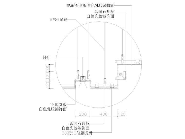 天花節(jié)點(diǎn)詳圖（中式,，西式，金屬等）