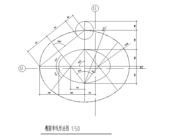 橢圓型樓梯平剖面詳圖設(shè)計(jì)