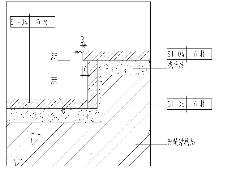 室內(nèi)地面材料剖面詳圖設(shè)計