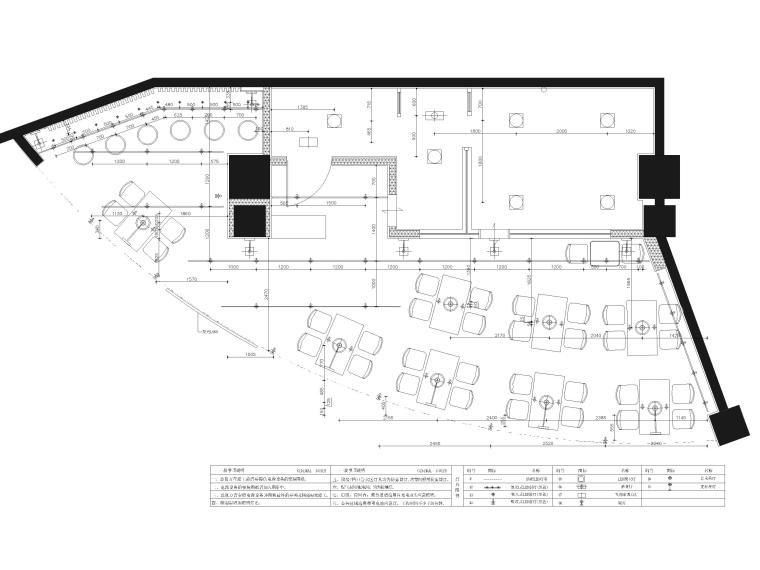 水餃餐廳室內(nèi)裝修施工圖+效果圖