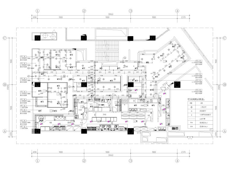 某中餐廳室內(nèi)裝修施工圖