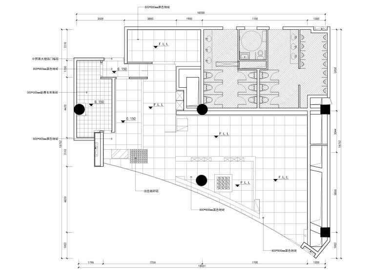 高端日式餐廳室內(nèi)裝修施工圖+效果圖