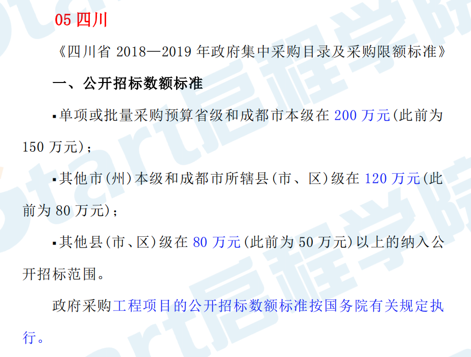 400萬(wàn)以下項(xiàng)目不用公開招標(biāo) 31省2019年最新集采標(biāo)準(zhǔn)