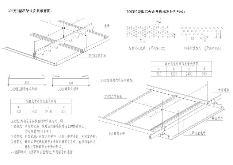 设计院标准图集 -天花金属板节点