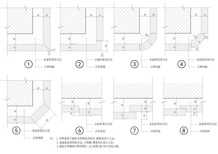 室内装修设计标准大样节点图集