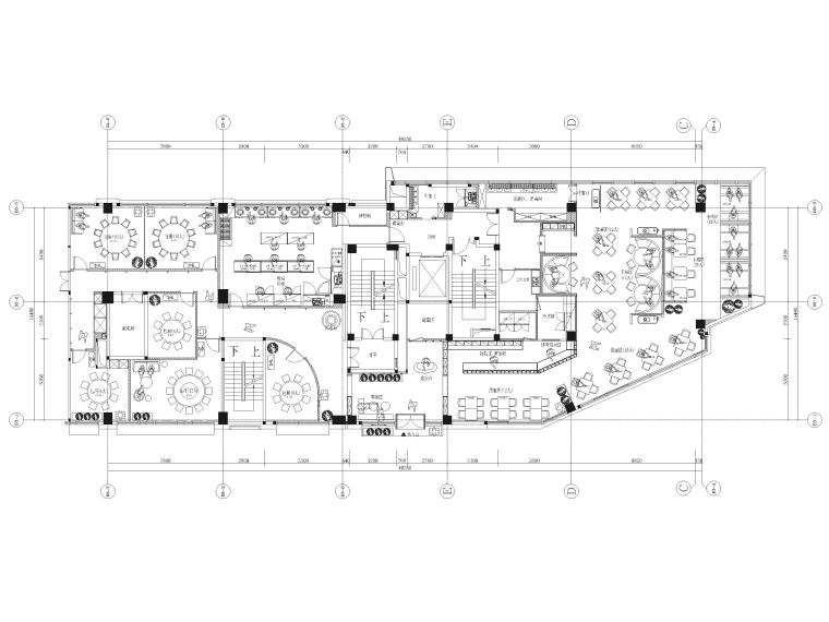 某高端現(xiàn)代餐廳裝修施工圖+SU模型