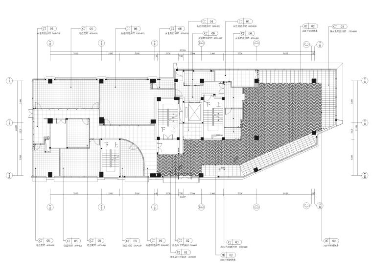 某高端現(xiàn)代餐廳裝修施工圖+SU模型